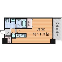 クロスレジデンス大阪新町（旧：ベルファース大阪新町）の物件間取画像